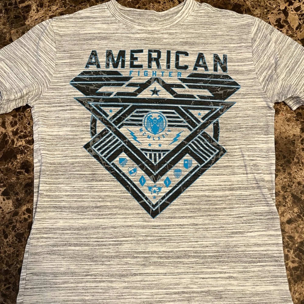 American Fighter Youth Heathered Gray Tee